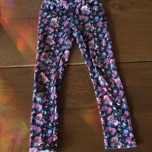 Vigoss Girls Navy Floral Print thick  Leggings jeans